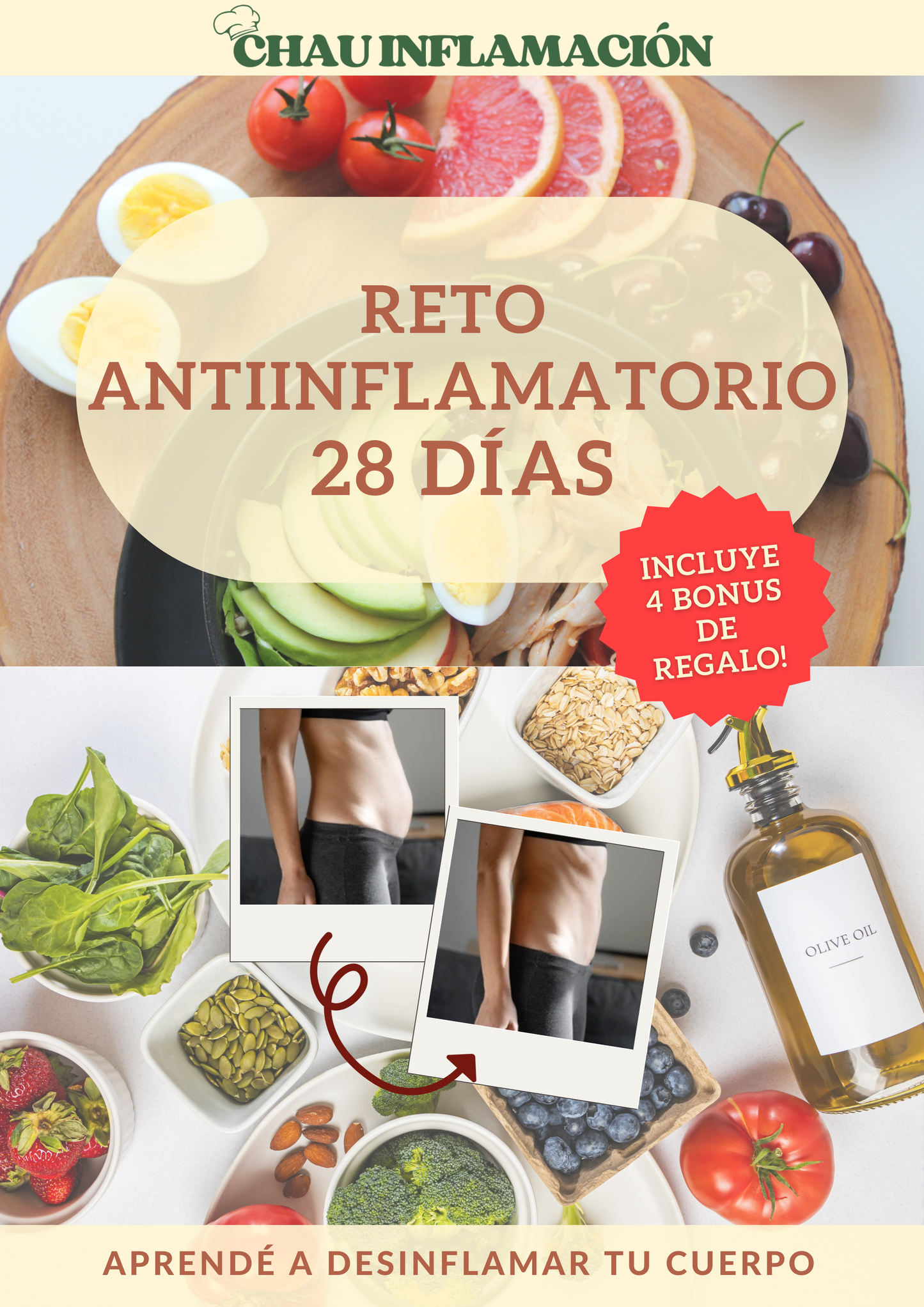 Reto Antiinflamatorio 28 Días + BONOS DE REGALO